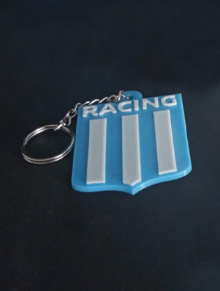 racing club keychain led lamp candlestick 3D print model - Mito3D