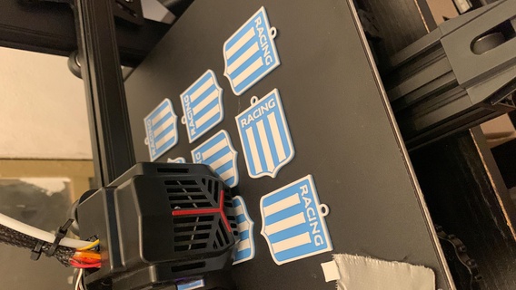 corsa club portachiavi arte calcio avellaneda argentina 3d print model - Mito3D