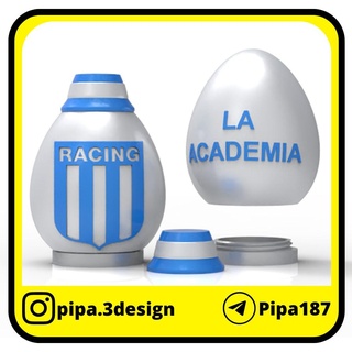 racing easter egg egg easter soccer racing club  3d print model - Mito3D