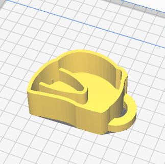 racing helmet cookie cutter cookies 3d print model - Mito3D