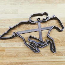 cavalo de corrida cortador cookie a casa fondant corte animais executando o furioso 3d print model - Mito3D