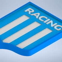 racing shield keyring various escutcheon key ring soccer argentine 3d print model - Mito3D