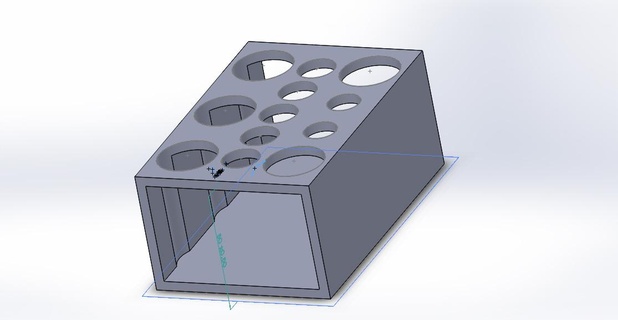 rack rack test tubes  3d print model - Mito3D
