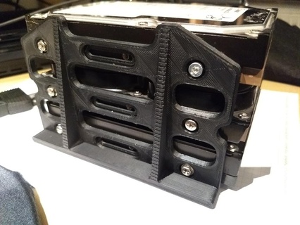 rack 35 hdds computer hard drive hdd 3d print model - Mito3D
