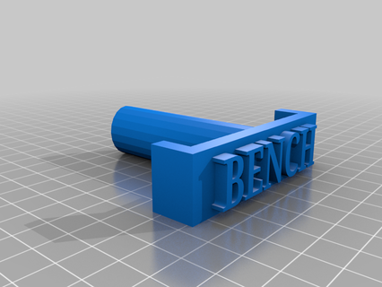 rack marker - bench 3d printing 3d print model - Mito3D