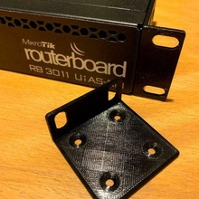 rack mounting bracket mikrotik rb 3011 uias-rm mount replacement parts 3d print model - Mito3D