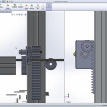 rack pinion aluminium profile tool gear parts 3d print model - Mito3D