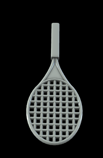 racket pendant sports athleticism finesse competition excellence tennis dedication 3d print model - Mito3D
