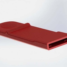 raclette listo rg) l4r poignée la maison cuisine à manger rg l4-rouge de 3d print model - Mito3D