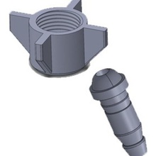 racord niple Sauerstoff Kugel tool o2 fitting2 Physiotherapie Pflege Sauerstoff-Kugel Gesundheit 3d print model - Mito3D