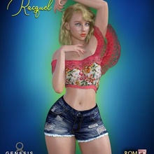racquel g8f studio personnage femelle blond Jeune corps Morphe 3d print model - Mito3D