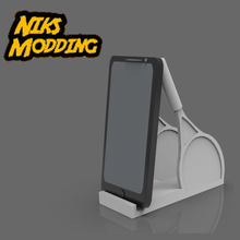 racquet tennis cell phone holder tool nadal federer support joystick cellular booth 3d print model - Mito3D