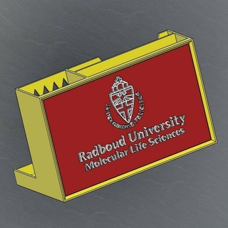 radboud university logo desk organiser nijmegen netherlands universty home pencil school 3d print model - Mito3D