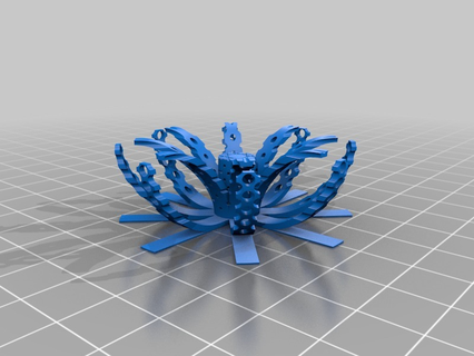 radial-pattern print cooling test 3d print model - Mito3D