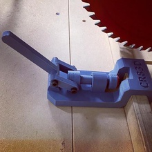 sierra de brazo radial valla parada la herramienta woodworkign jig vio accesorio carpintería abrazadera 3d print model - Mito3D