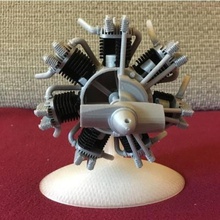 radial engine printable game