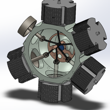 radial engine gadget radio 3d print model - Mito3D