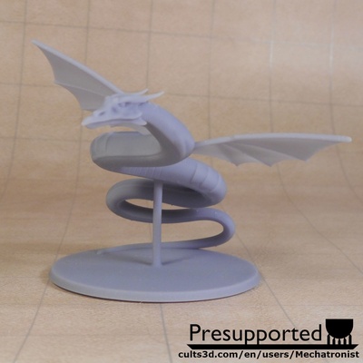 radiant dragon mini dnd sortilège jeu donjons dragons miniature modèle figure monstre créature étoile céleste 3d print model - Mito3D