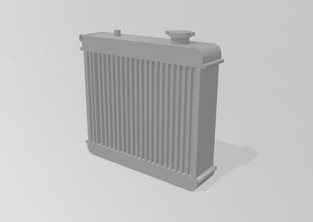 radiador ventilador 1 24 modelo coche vehiculo escala 124 partes actuación jdm usdm 3d print model - Mito3D