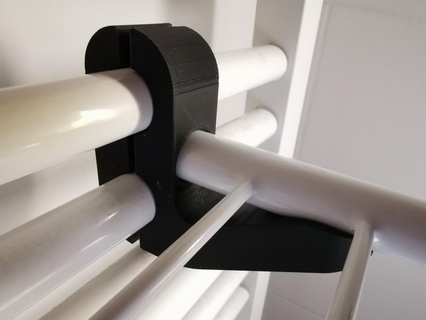 radiator towel holder upgrade housing arduino cnc shield fan main switch 3d print model - Mito3D