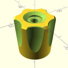 radiator valve handwheel home button 3d print model - Mito3D