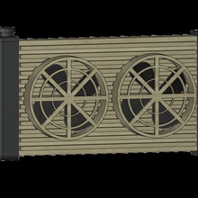 radiador 110 vários miniatura rc escala de acessórios rastreador 3d print model - Mito3D