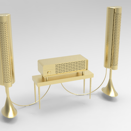 Radio 3D print model - Mito3D
