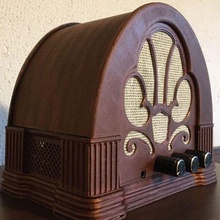 Radio amplificatore Astuccio guaina Audio stereo vecchio lapide 3d print model - Mito3D