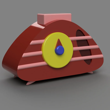 radyo cesur tost makinası küçük karikatür mutlu oyuncak Sanat gerçek kolay Yazdır 3d print model - Mito3D