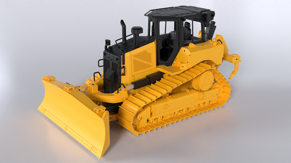 Radio Steuerung Bulldozer Gadget rc Konstruktionen Spielzeuge Lastwagen funktional Spielzeug 1 14 Maschine Katze 6 3d print model - Mito3D