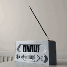 radio incense holder easy print support box storage nosupport no case piggy bank moneybox 3d print model - Mito3D