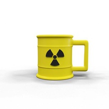 radioattivo cup casa tazza radiazioni tossico i rifiuti rischio biologico office pot pinta di birra 3d print model - Mito3D