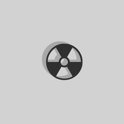 radioactif logo décoration 2d art décor maison chambre étude aimants danger dangereux atomique radiation mort 3d print model - Mito3D