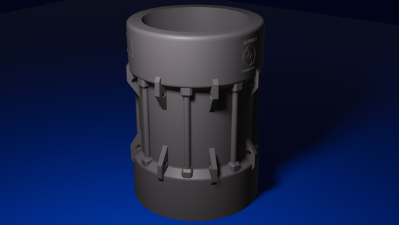 radioactive material shipping cask beer koozie 3d print model - Mito3D