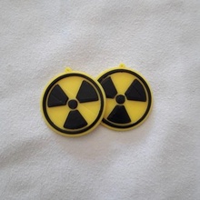 radioactivo anillos joyería joya pendientes aros aritos veneno 3d print model - Mito3D