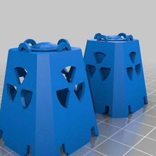 radioaktiv Abfall Behälter Ladung Versand Züge toy_game_accessories 3d print model - Mito3D