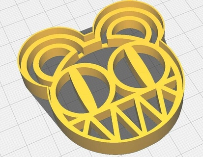 radiohead cookie cutter logo 3d model baking music band kitchenware tribute fan art precision collectible creative design culinary treats iconic die-hard fans alternative rock experimental adventures 3d print model - Mito3D