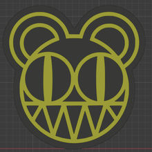radiohead logo arte gruppo musicale roccia alternativa 3d print model - Mito3D