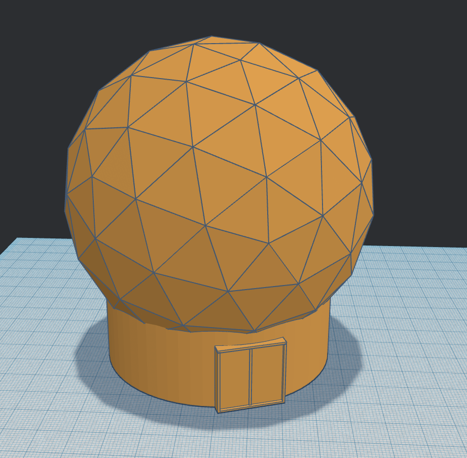 radome building 3D print model - Mito3D