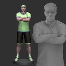 Rafael Nadal 3 3d print model - Mito3D