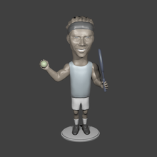 rafael nadal verschiedene Spieler tennis sport athlet grand slam cartoon 3d print model - Mito3D