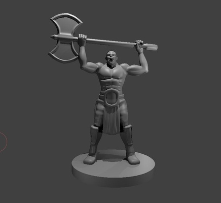 raging orc barbarian collection game dnd games game 3d print model - Mito3D