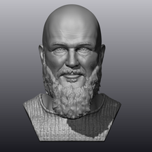 Ragnar Lodbrok arte Lothbrook rei viking vikings fracasso travis fimmel high poly Alto poli 3d print model - Mito3D