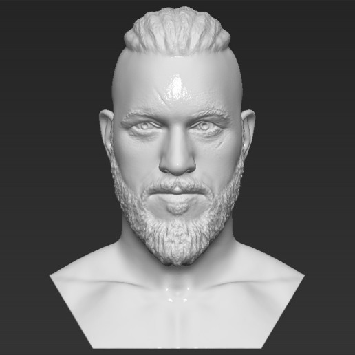 ragnar lothbrook büstü 3d baskı hazır stl n vikings sanat oyun thrones witcher pislik rivia film karakteri solgun at gözlüğü Kemiksiz ıvar bjorn thor floki lagertha Vikingler 3D print model - Mito3D