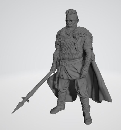 ragnar vikingler 32mm oyun zombi sanat oyuncak miniatura savaş oyunları dizi kral fantezi ortaçağa ait şövalye 3d print model - Mito3D