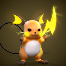Raichu Pokémon modelo 3d personagem jogos 3dprint Pokemongo 3d print model - Mito3D