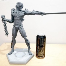 raiden estatua de metal gear solid varios metalgear el engranaje aumento cyborg ninja katana ripper la 3d print model - Mito3D