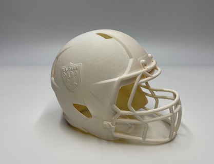 raiders football helmet 3d sports desk accessories printing art nfl 3d print model - Mito3D