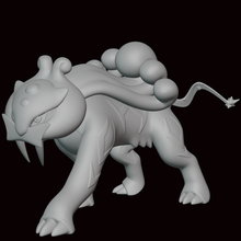 Raikou Pokémon Zahl 3d print model - Mito3D