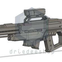 rail gun sniper gioco railgun l'arma cosplay futuristico 3d print model - Mito3D
